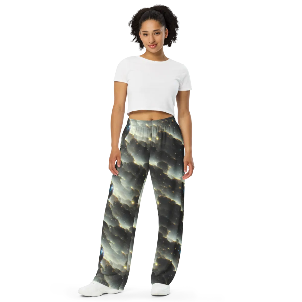 Rutkowski Nebula on Wide-Leg Pants — Front