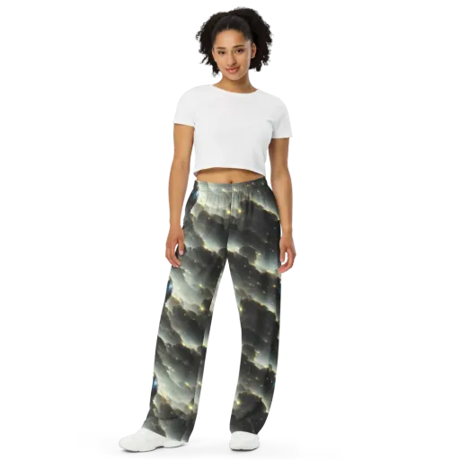 Rutkowski Nebula on a Wide-Leg Pants