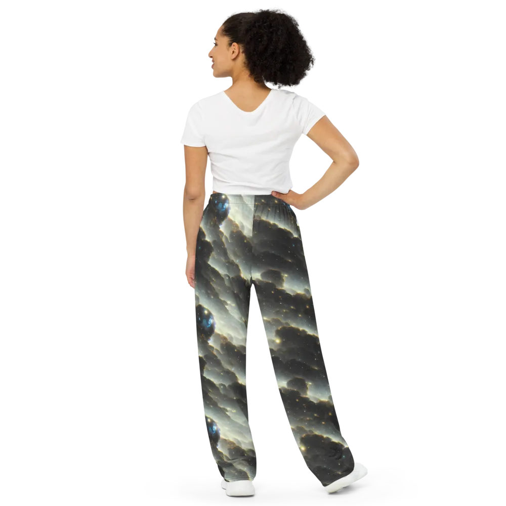 Rutkowski Nebula on Wide-Leg Pants — Back