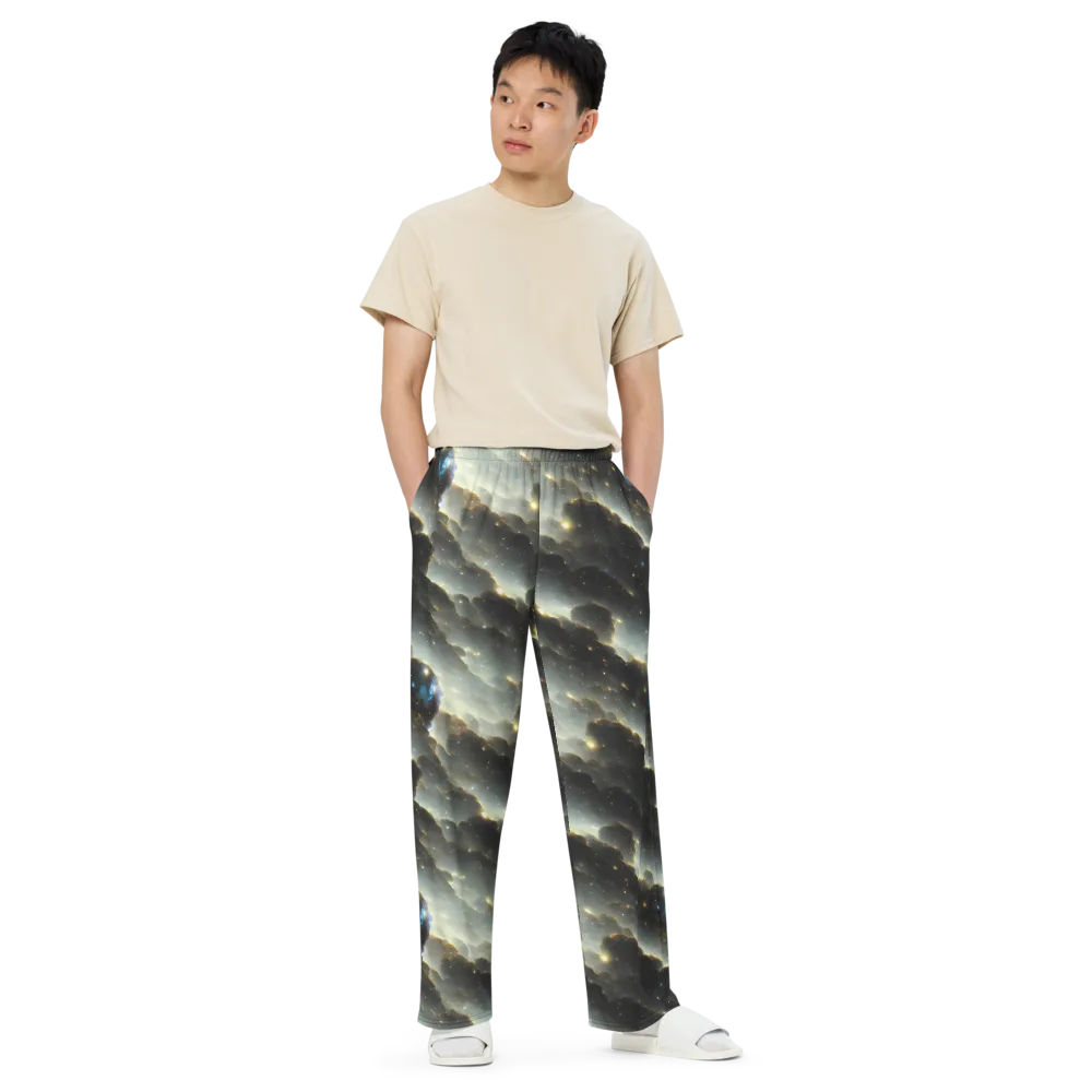 Rutkowski Nebula on Wide-Leg Pants — Front