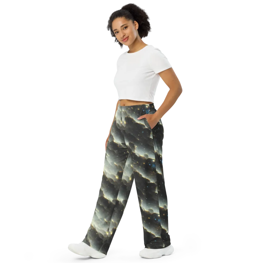 Rutkowski Nebula on Wide-Leg Pants — Left Front