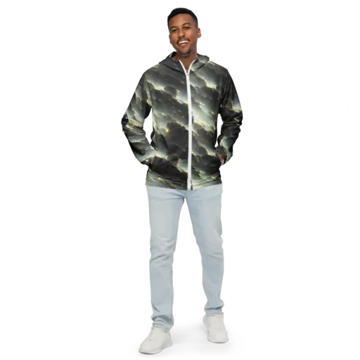 Rutkowski Nebula on a Men's Windbreaker