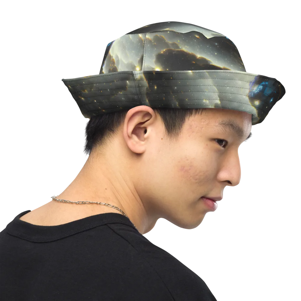 Rutkowski Nebula on Reversible Bucket Hat — Right Outside