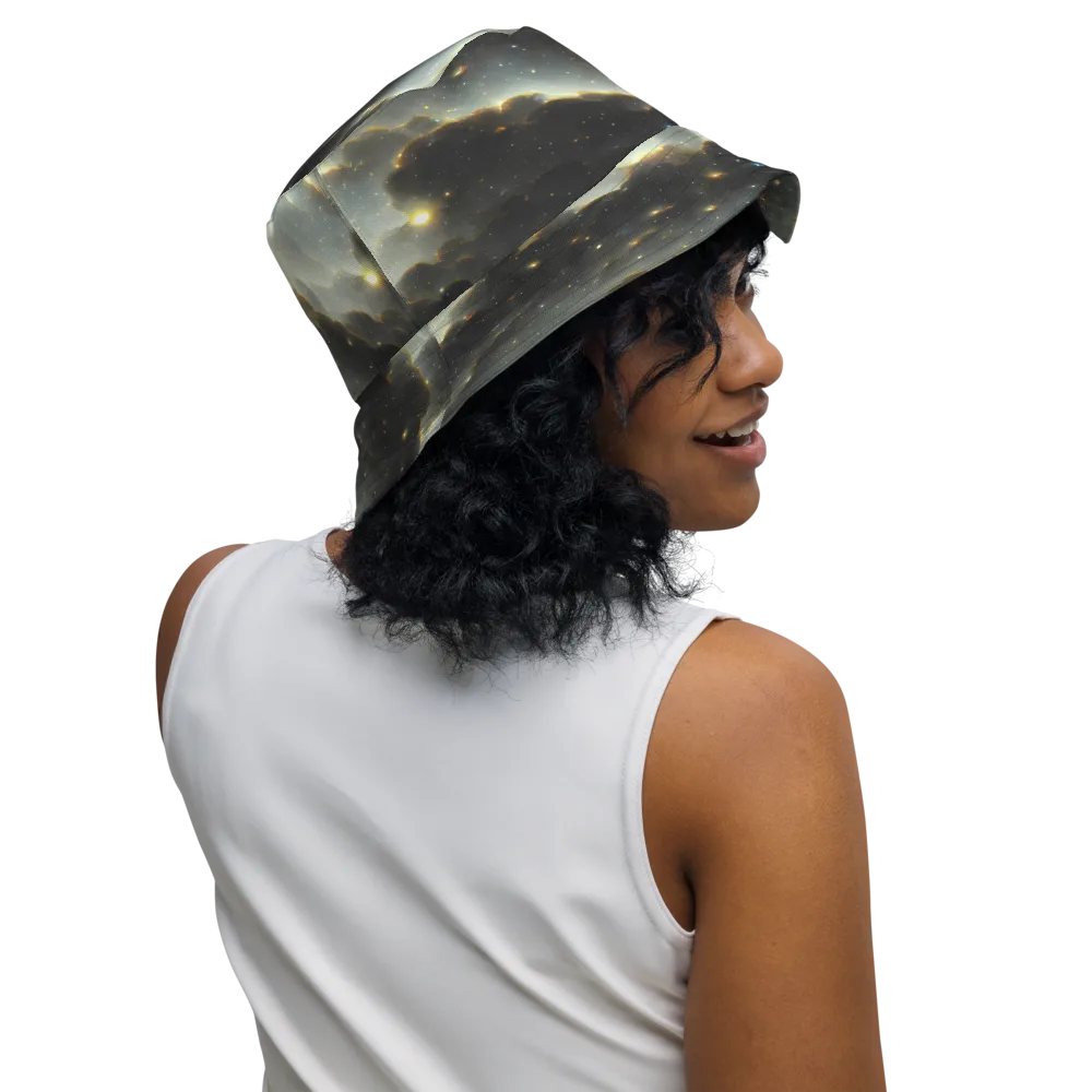 Rutkowski Nebula on Reversible Bucket Hat — Right Outside