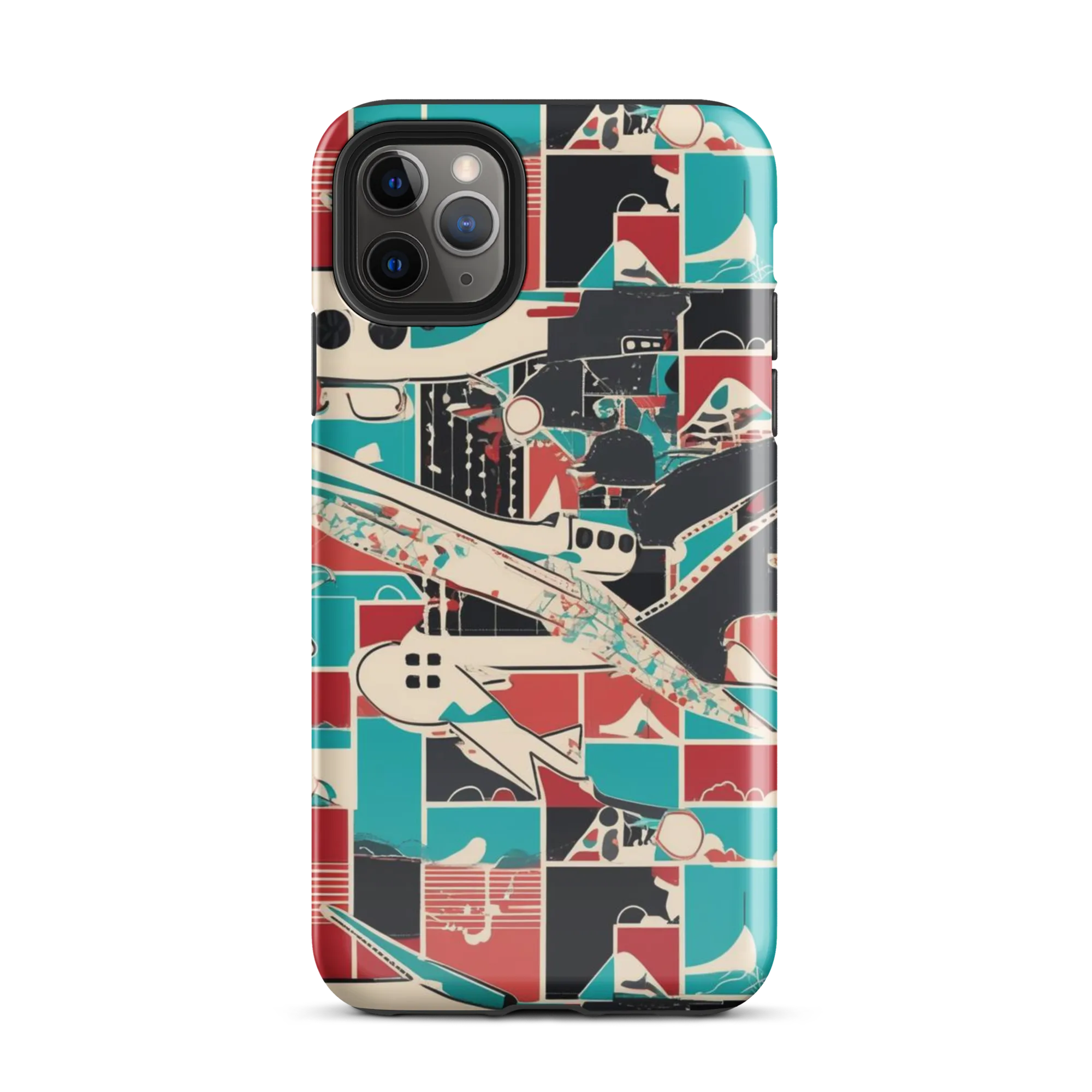 Jet Set Geometry on Tough Case for iPhone® — Front