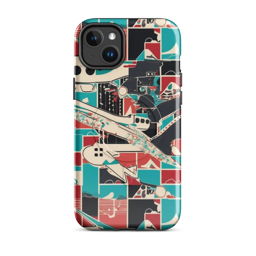 Jet Set Geometry on MagSafe Tough Case for iPhone® — Front