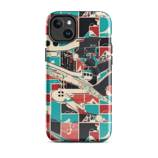 Jet Set Geometry on a MagSafe Tough Case for iPhone®