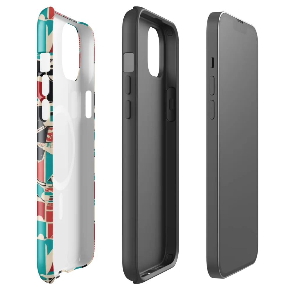 Jet Set Geometry on MagSafe Tough Case for iPhone® — Front