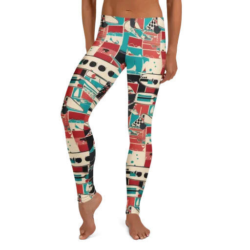 Jet Set Geometry on a Leggings