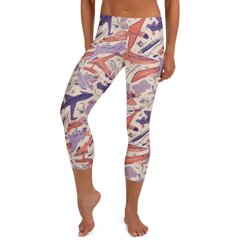 Cloudline Fleet on Capri Leggings — Front