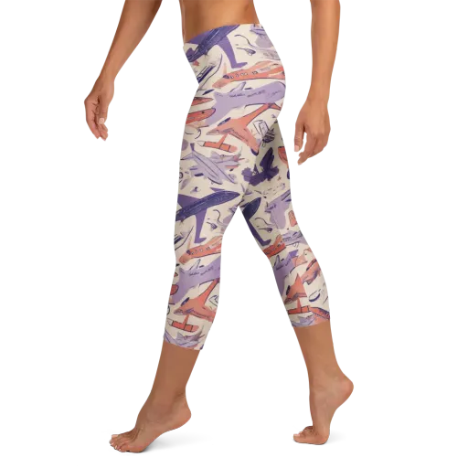 Cloudline Fleet on a Capri Leggings