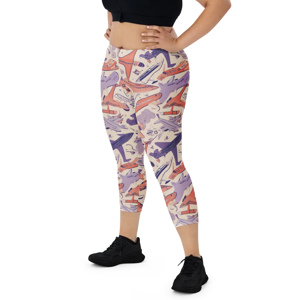 Cloudline Fleet on Capri Leggings — Front