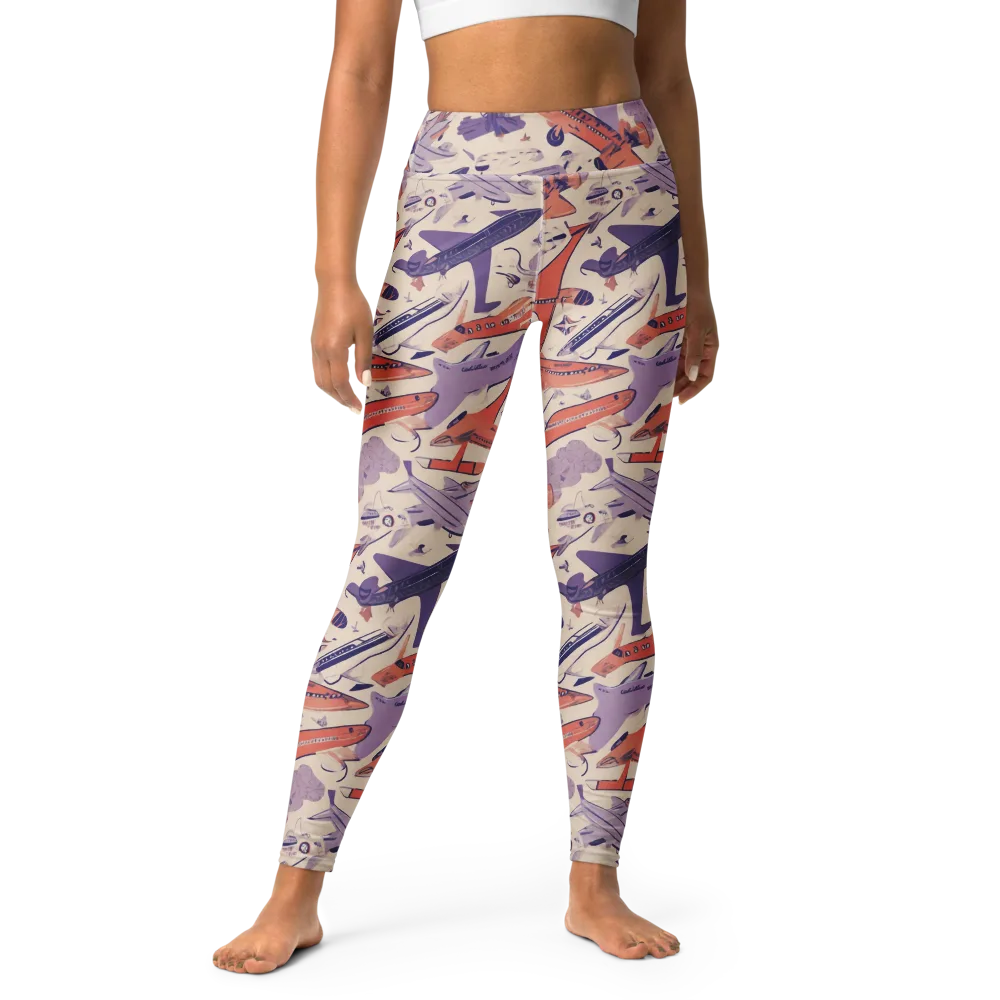 Cloudline Fleet on Yoga Leggings — Front