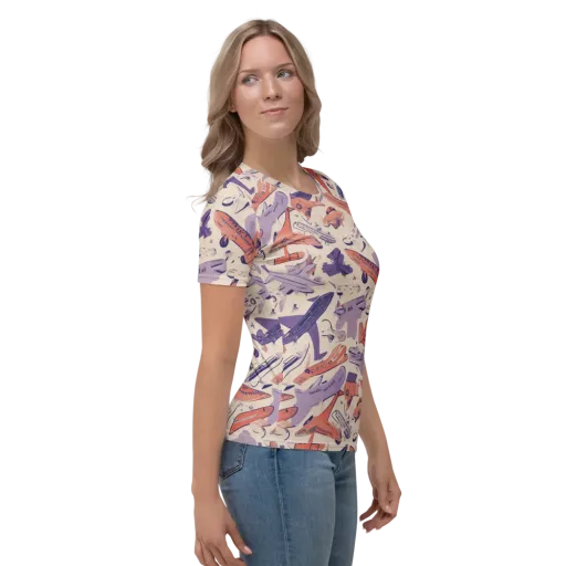 Cloudline Fleet on a Women's Crew Neck T-Shirt