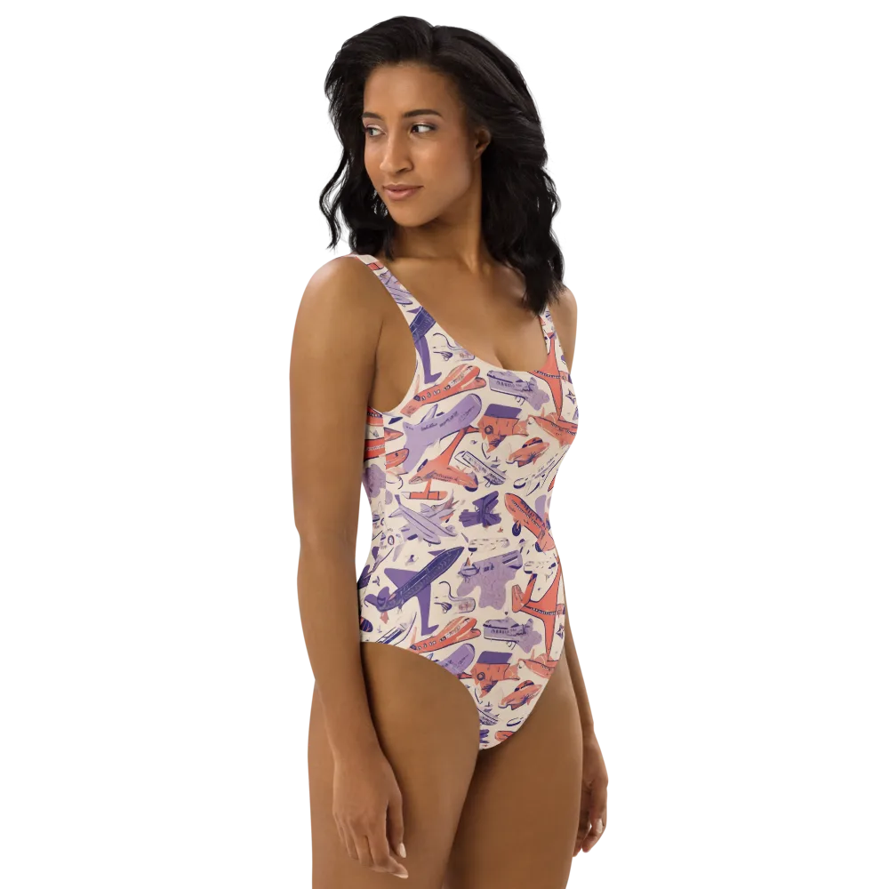 Cloudline Fleet on One-Piece Swimsuit — Right