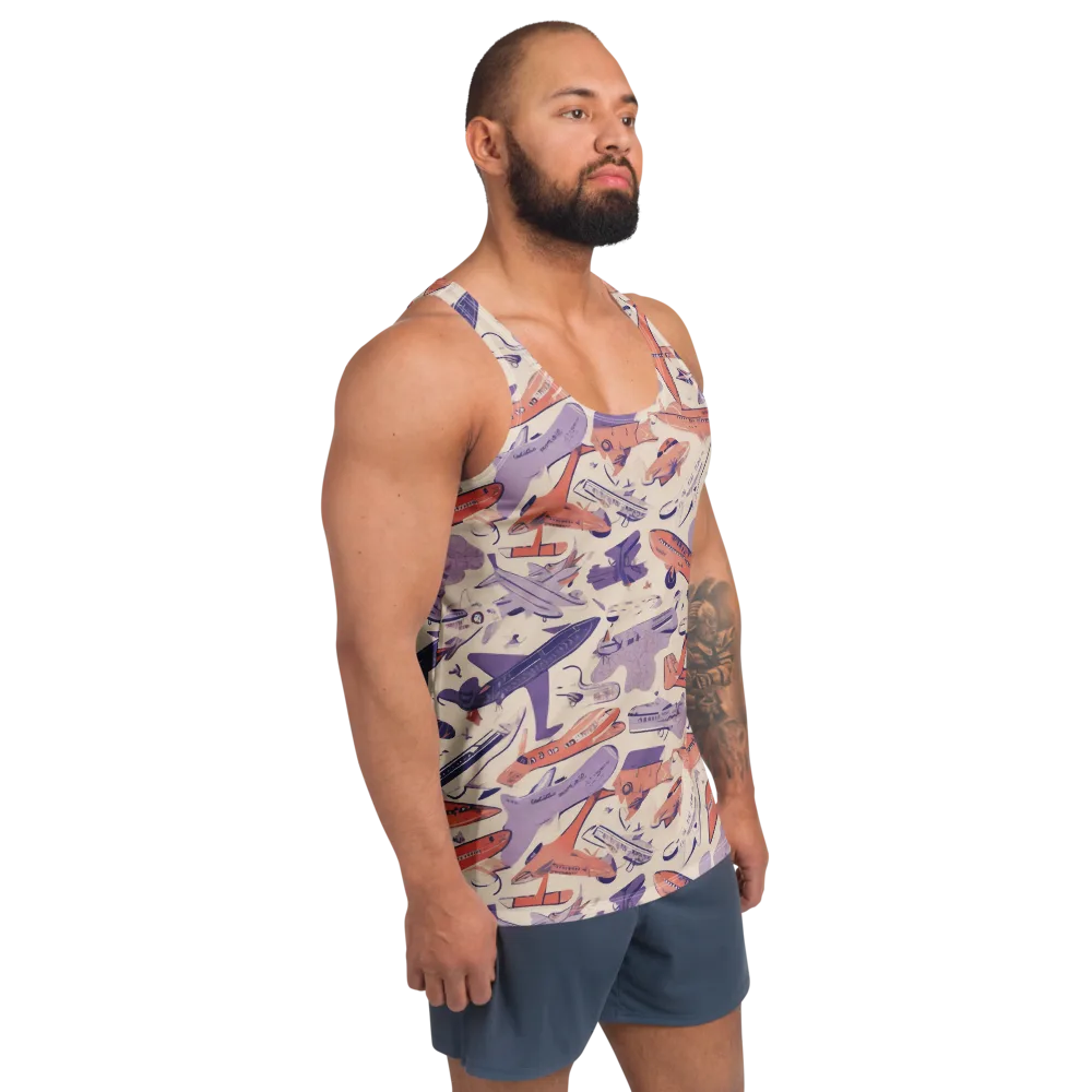Cloudline Fleet on Men's Tank Top — Right Front