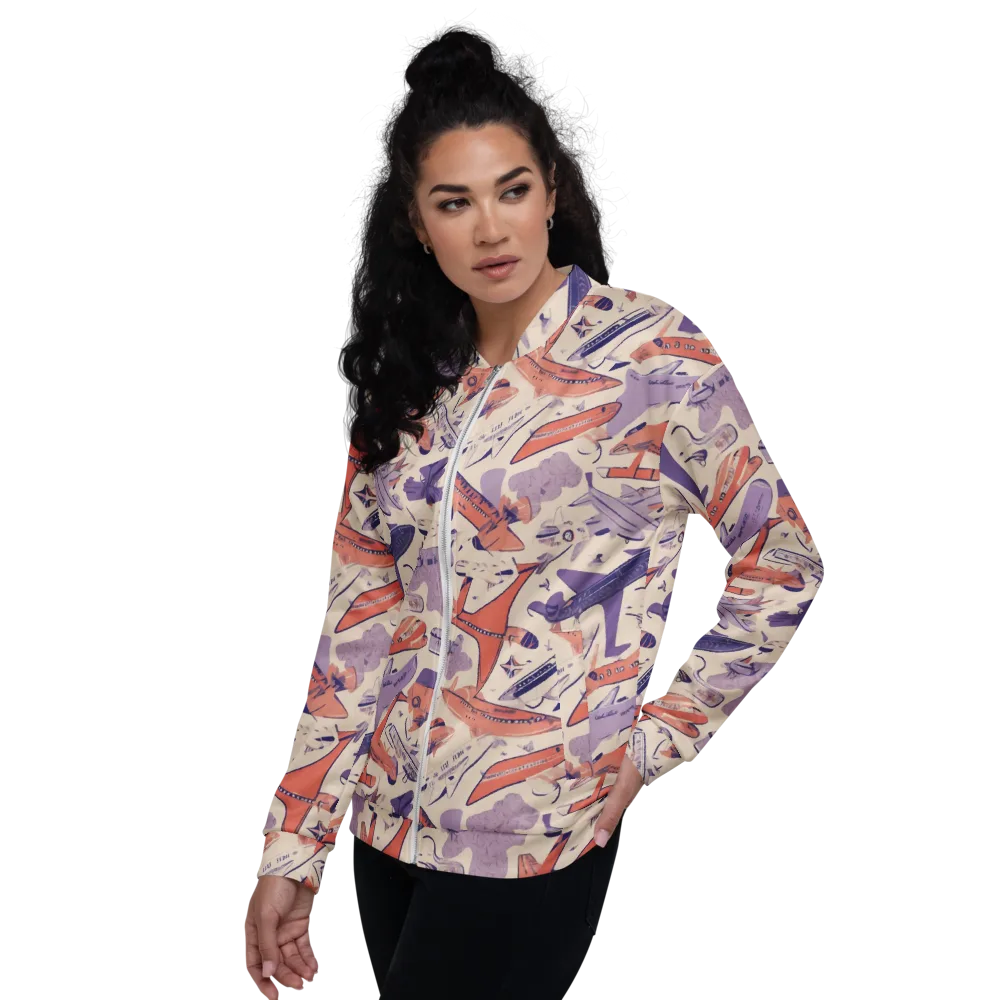 Cloudline Fleet on Bomber Jacket — Left