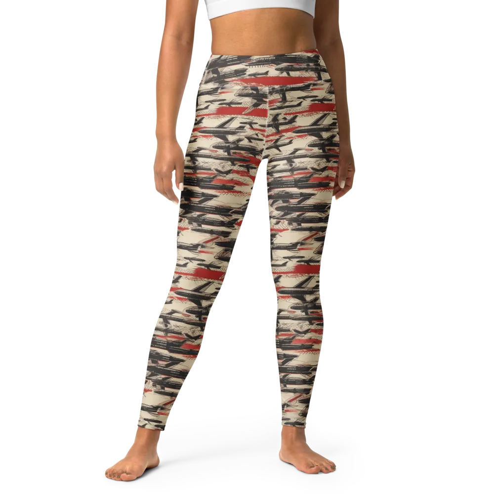Jetstream Ledger on Yoga Leggings — Front