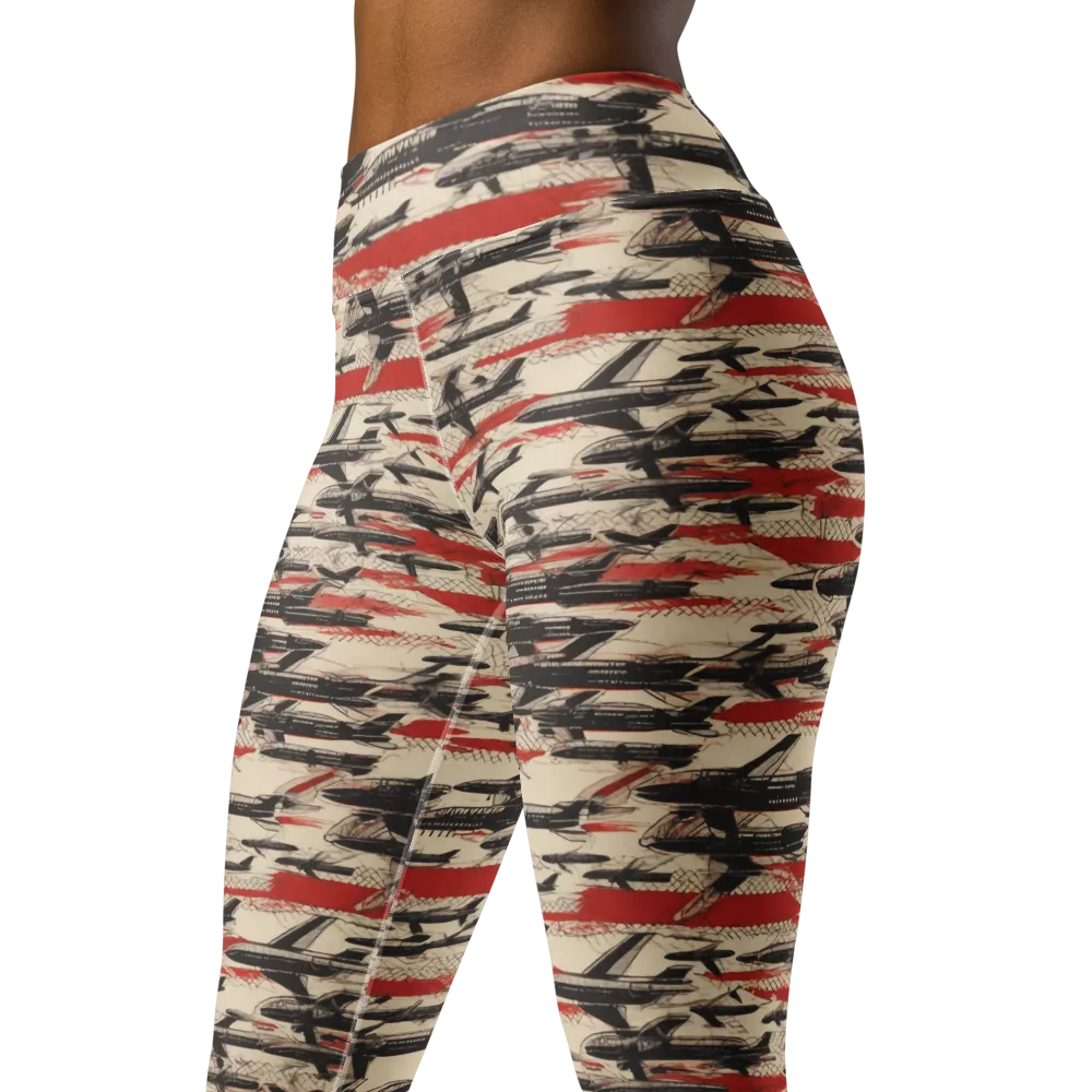 Jetstream Ledger on Yoga Leggings — Left Front
