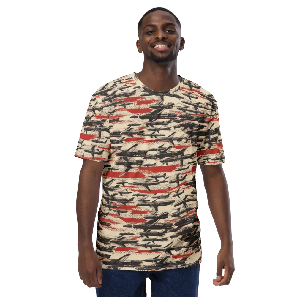Jetstream Ledger on Men's Crew Neck T-Shirt — Front