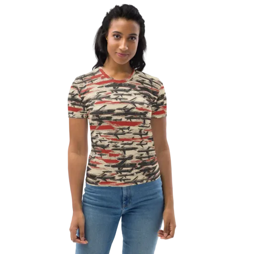 Jetstream Ledger on a Women's Crew Neck T-Shirt