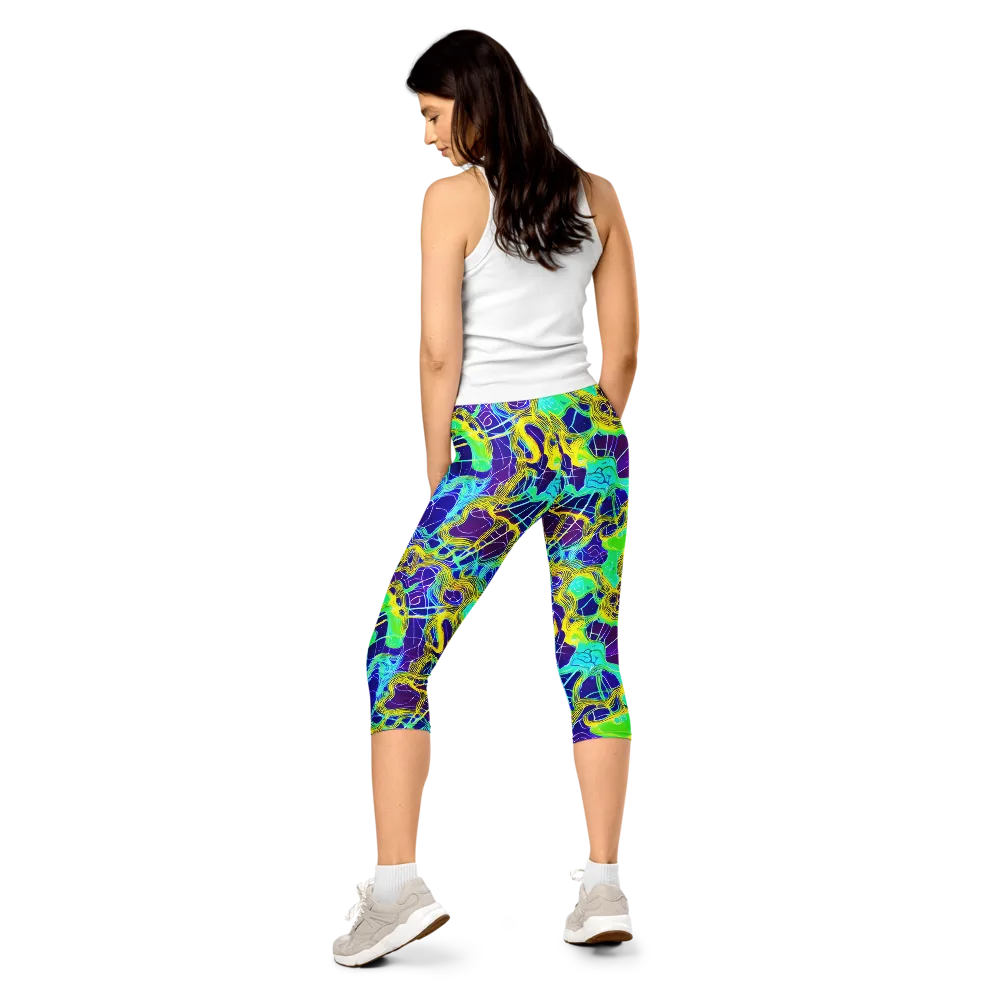 Caroline Gotch on Capri Leggings — Back
