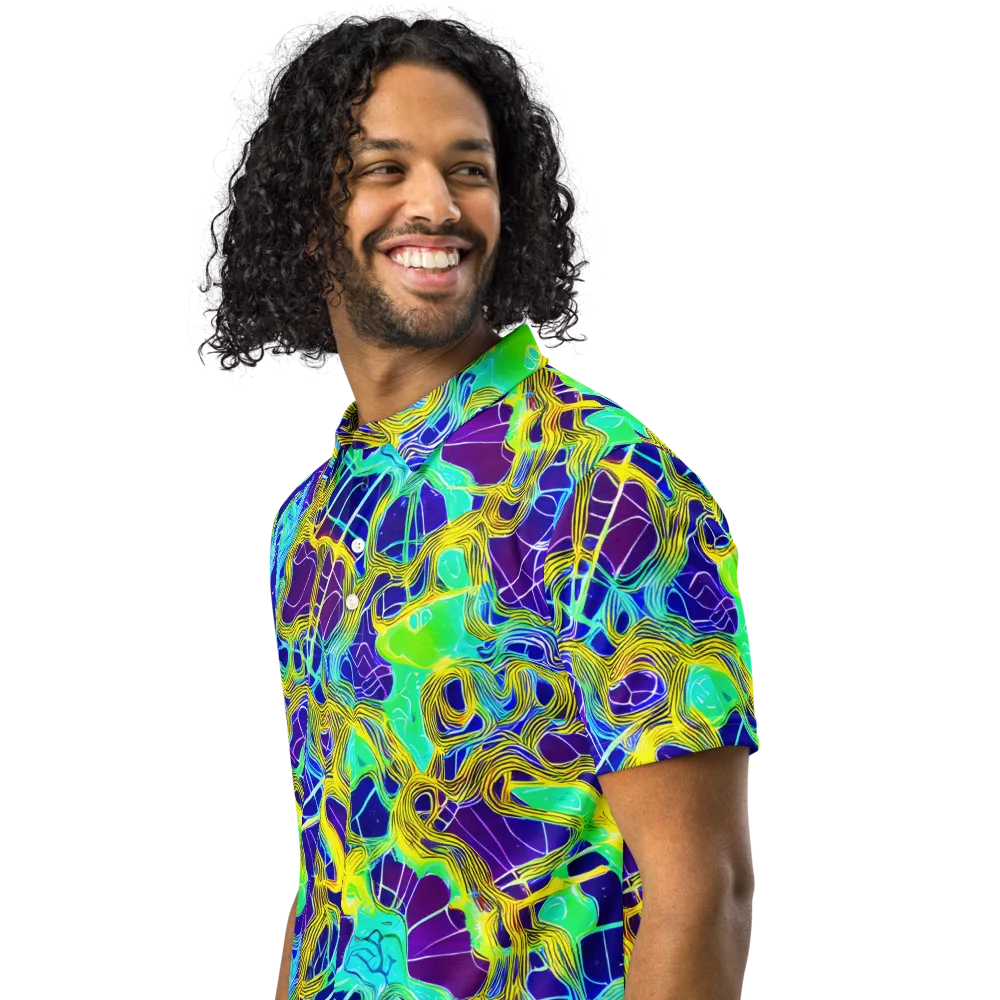 Caroline Gotch on Men's Slim Fit Polo Shirt — Left Front