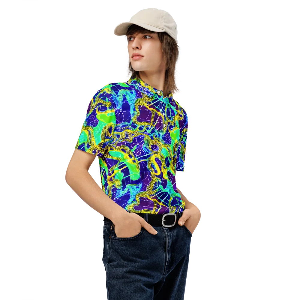 Caroline Gotch on Men's Slim Fit Polo Shirt — Right Front