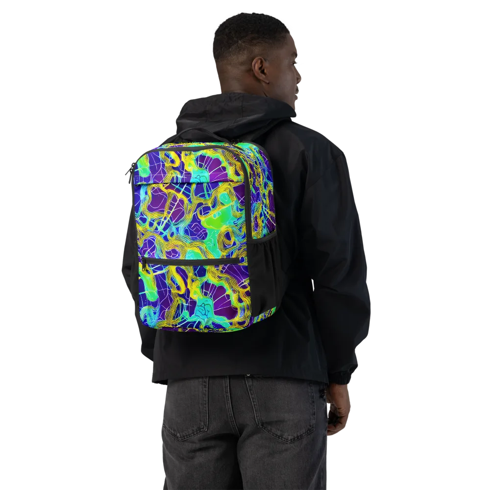 Caroline Gotch on Utility Backpack — Back