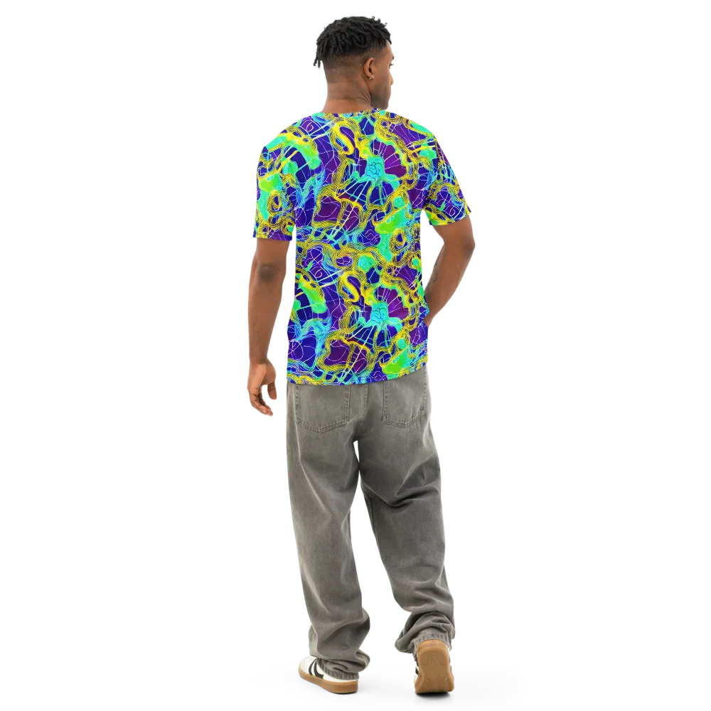 Caroline Gotch on Men's Cotton Crew Neck T-Shirt — Back