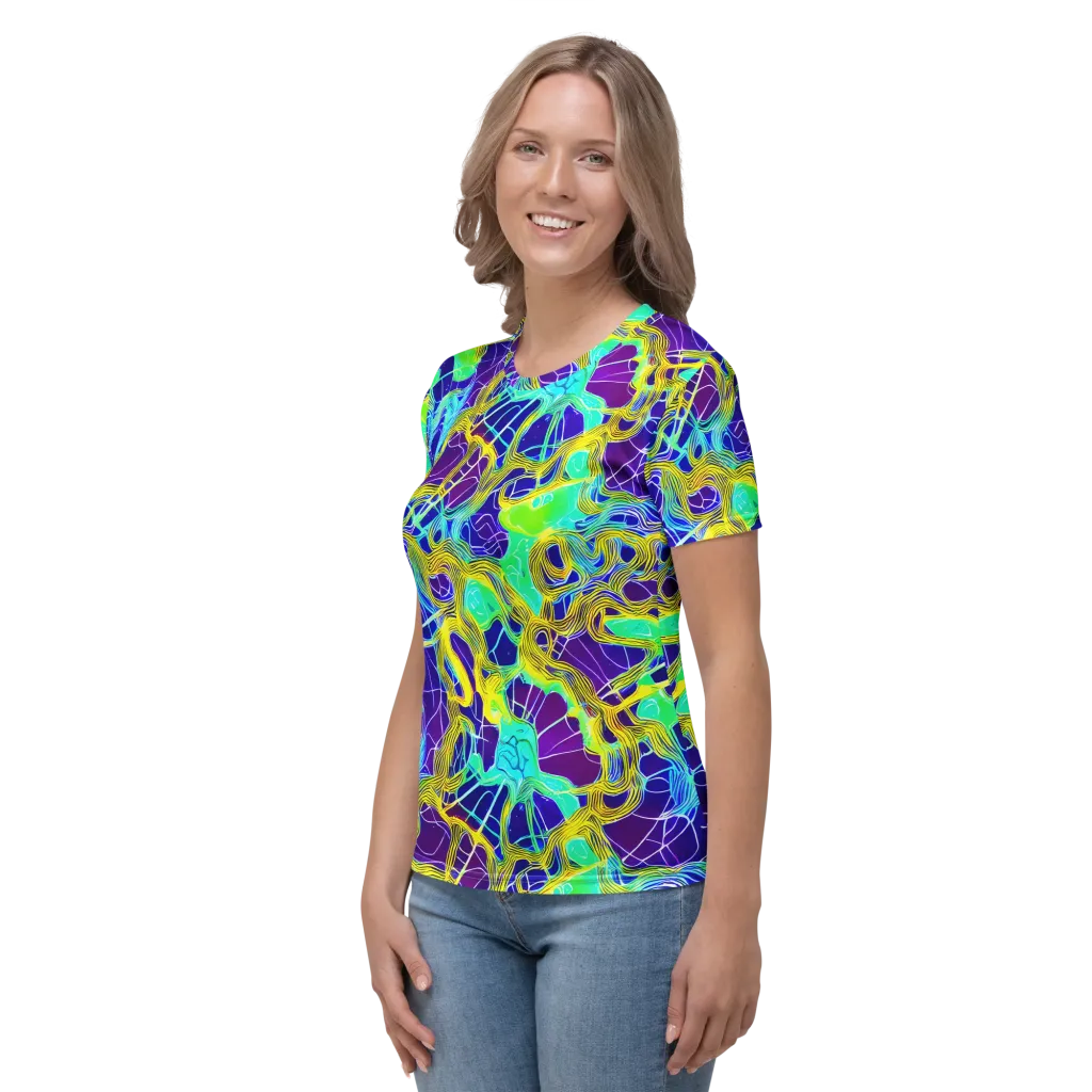 Caroline Gotch on Women's Crew Neck T-Shirt — Left