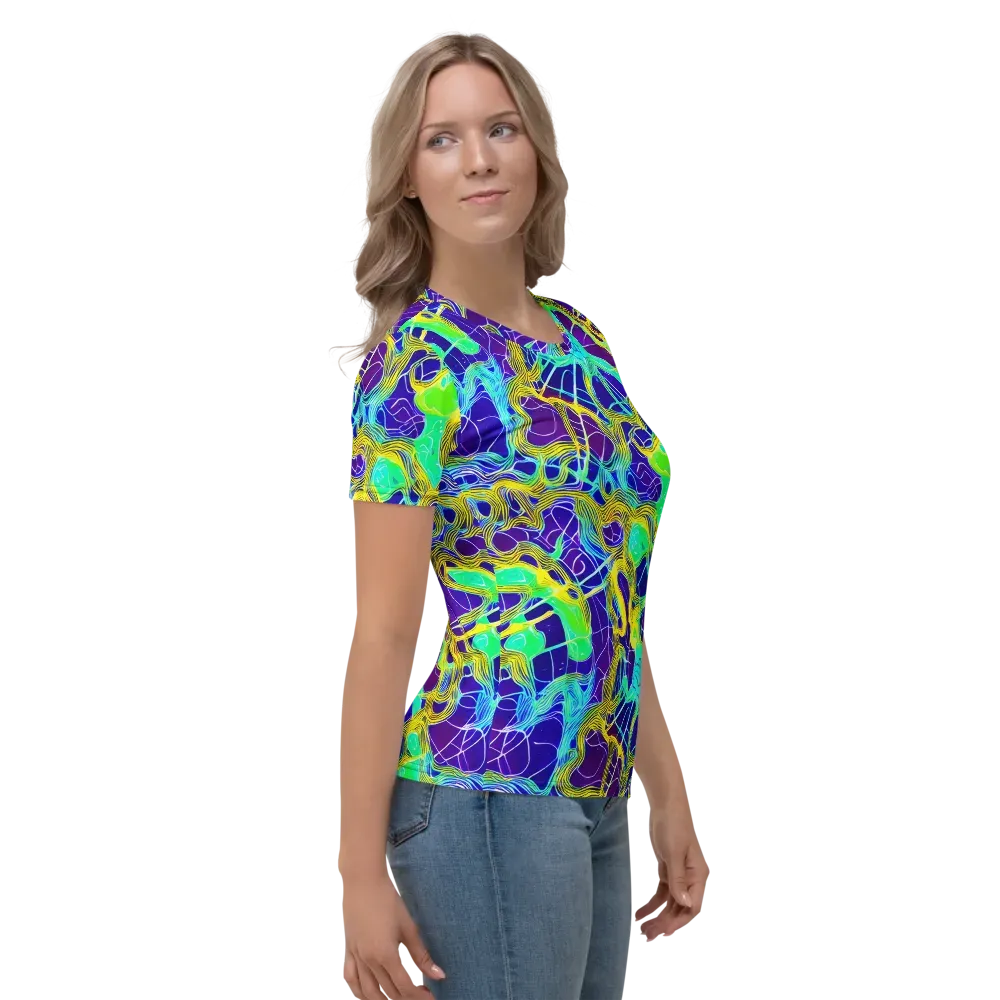 Caroline Gotch on Women's Crew Neck T-Shirt — Right