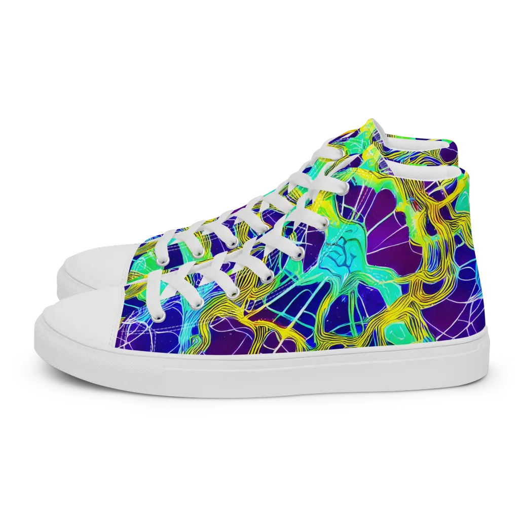 Caroline Gotch on Women's High Top Canvas Shoes — Left
