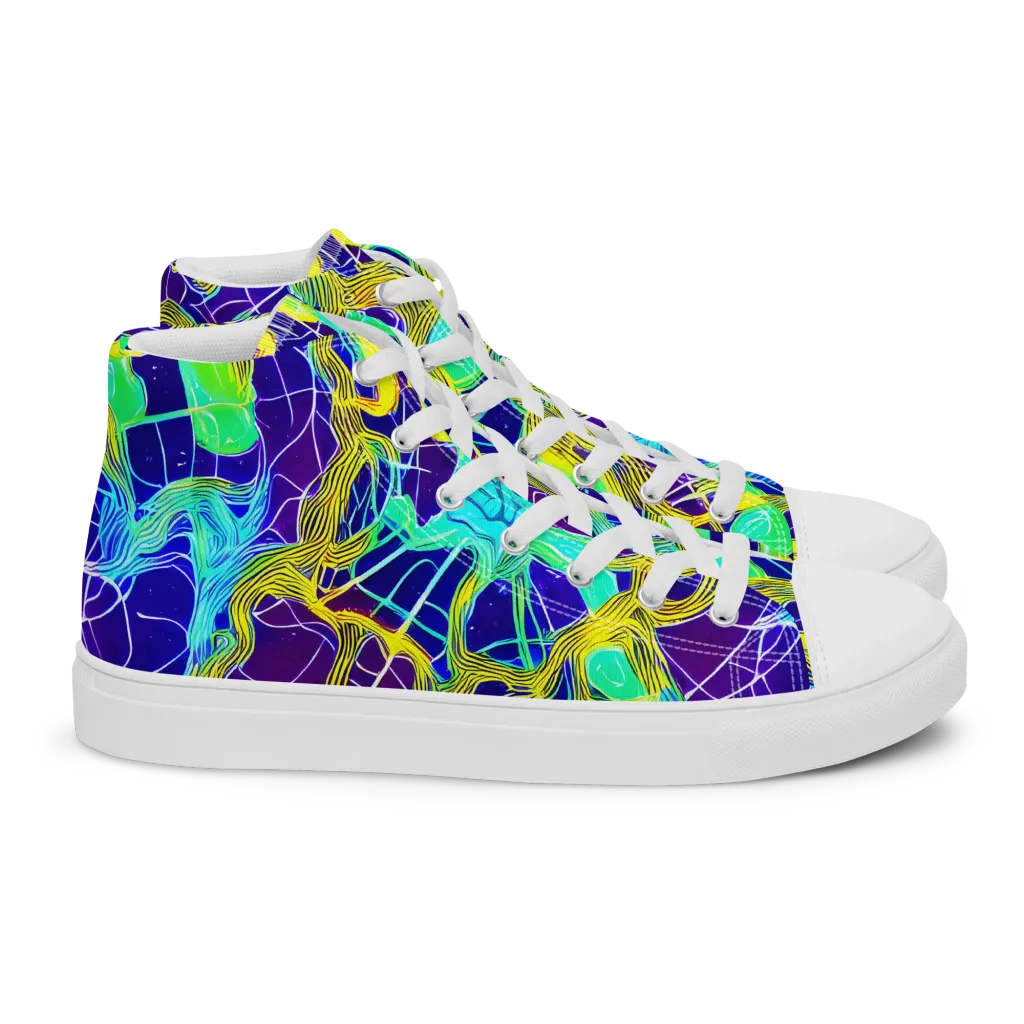 Caroline Gotch on Women's High Top Canvas Shoes — Right