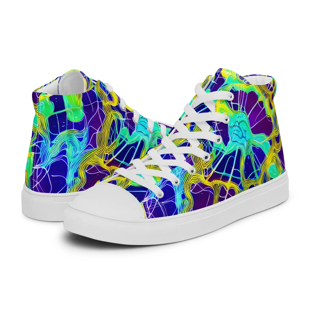 Caroline Gotch on Women's High Top Canvas Shoes — Left