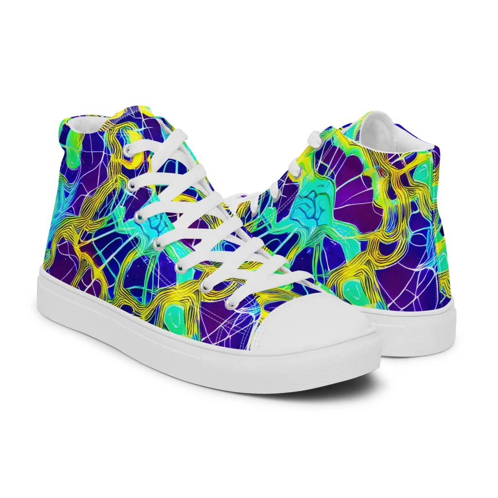 Caroline Gotch on Women's High Top Canvas Shoes — Right