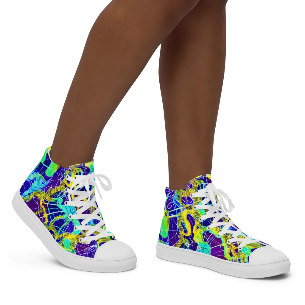 Caroline Gotch on Women's High Top Canvas Shoes — Right