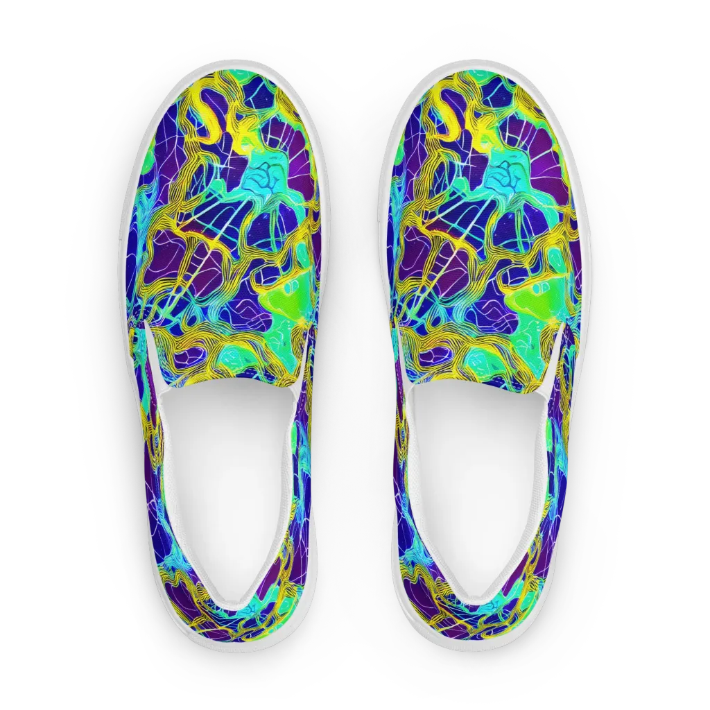 Caroline Gotch on Men's Slip-On Canvas Shoes — Front