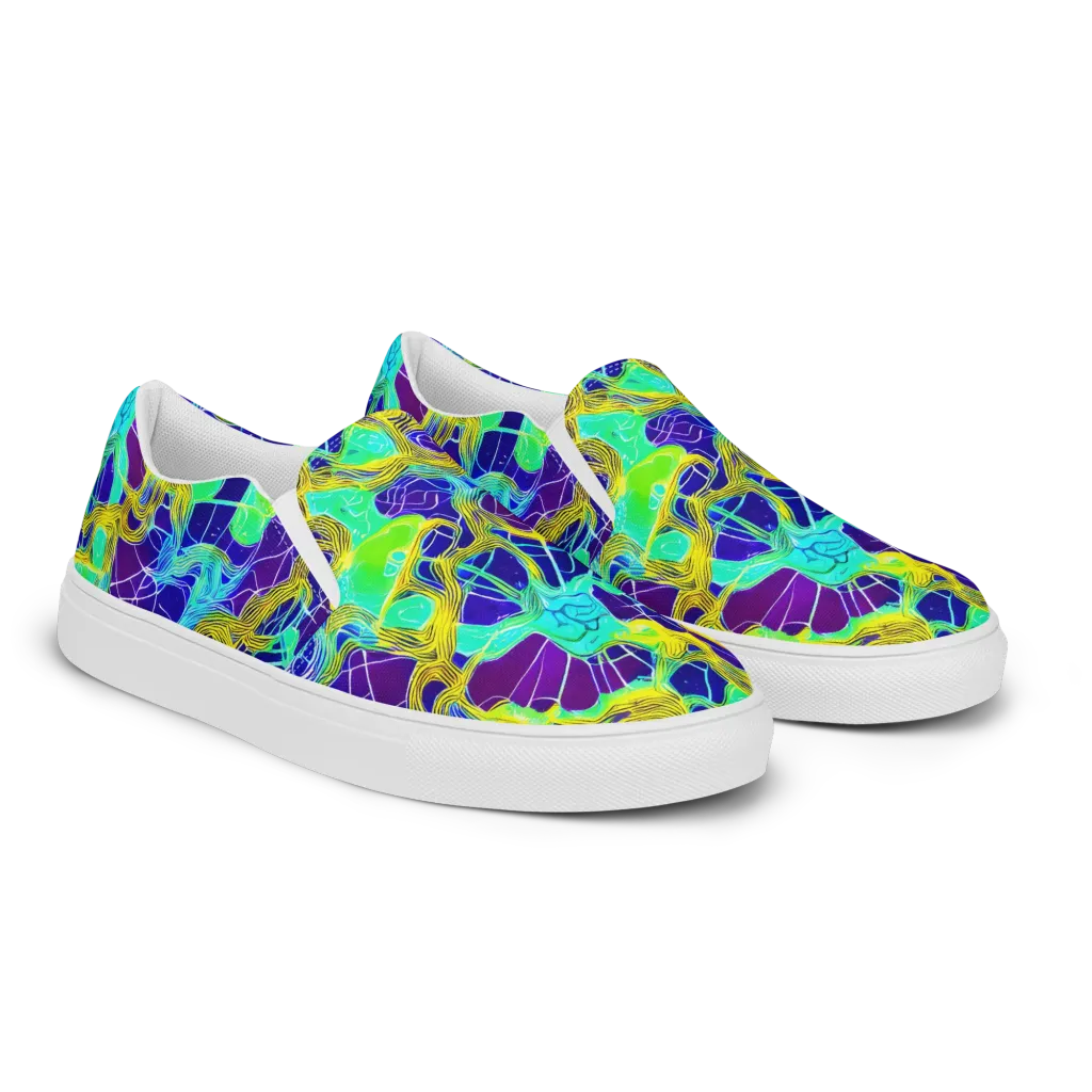 Caroline Gotch on Men's Slip-On Canvas Shoes — Right Front