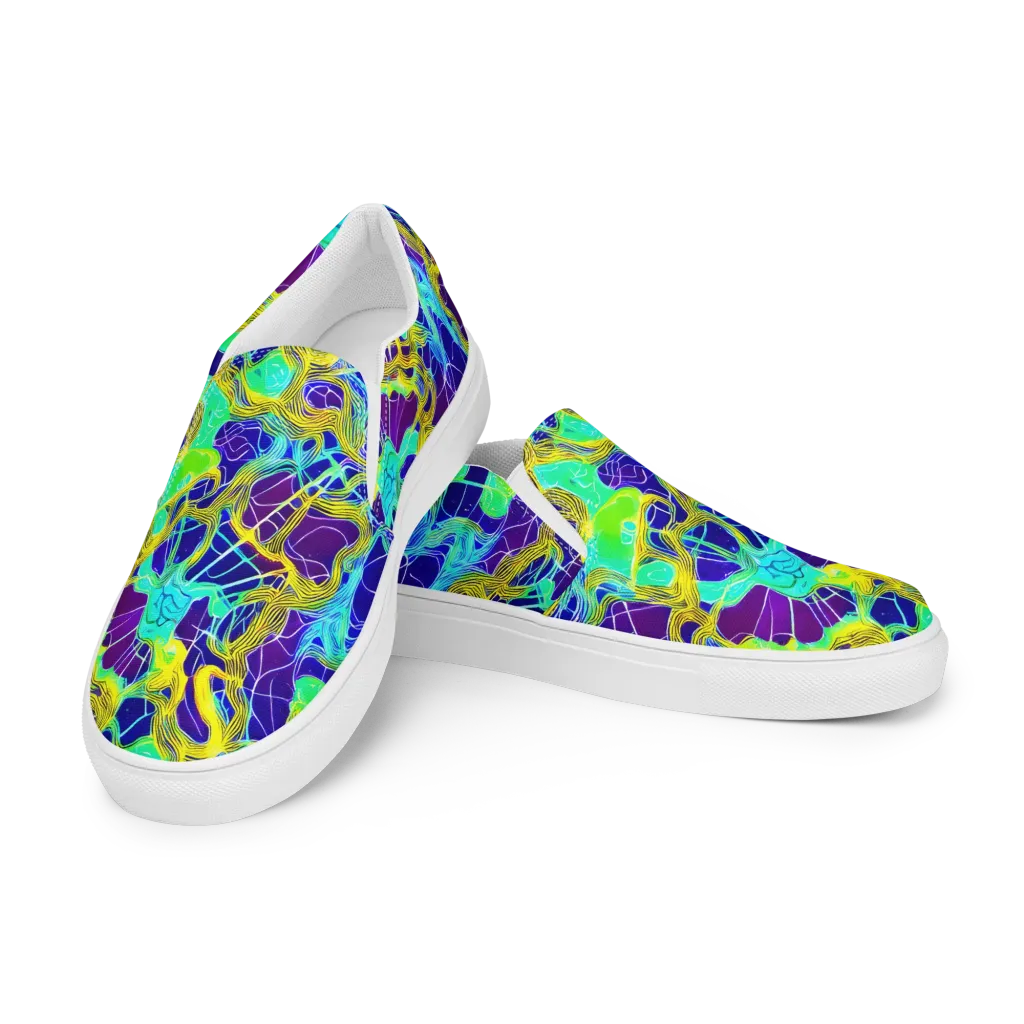 Caroline Gotch on Men's Slip-On Canvas Shoes — Left Front