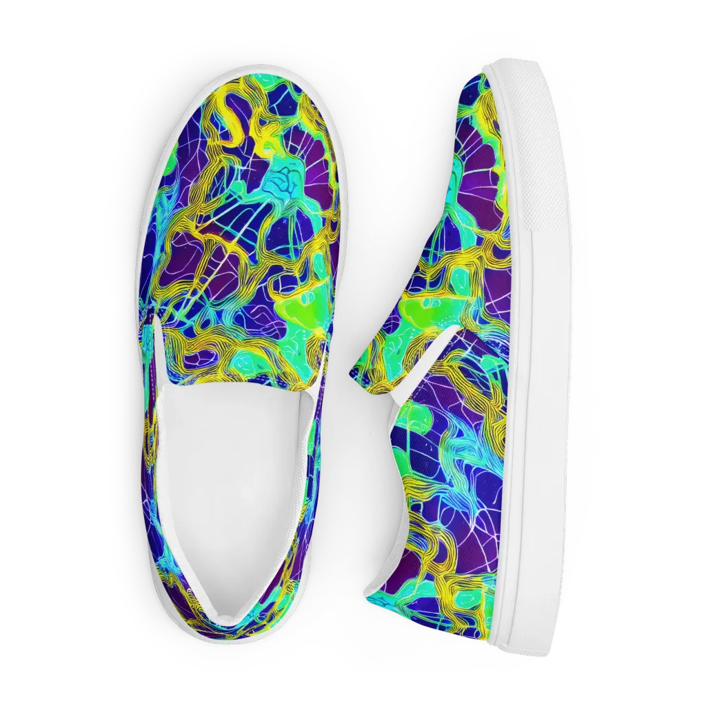 Caroline Gotch on Men's Slip-On Canvas Shoes — Front