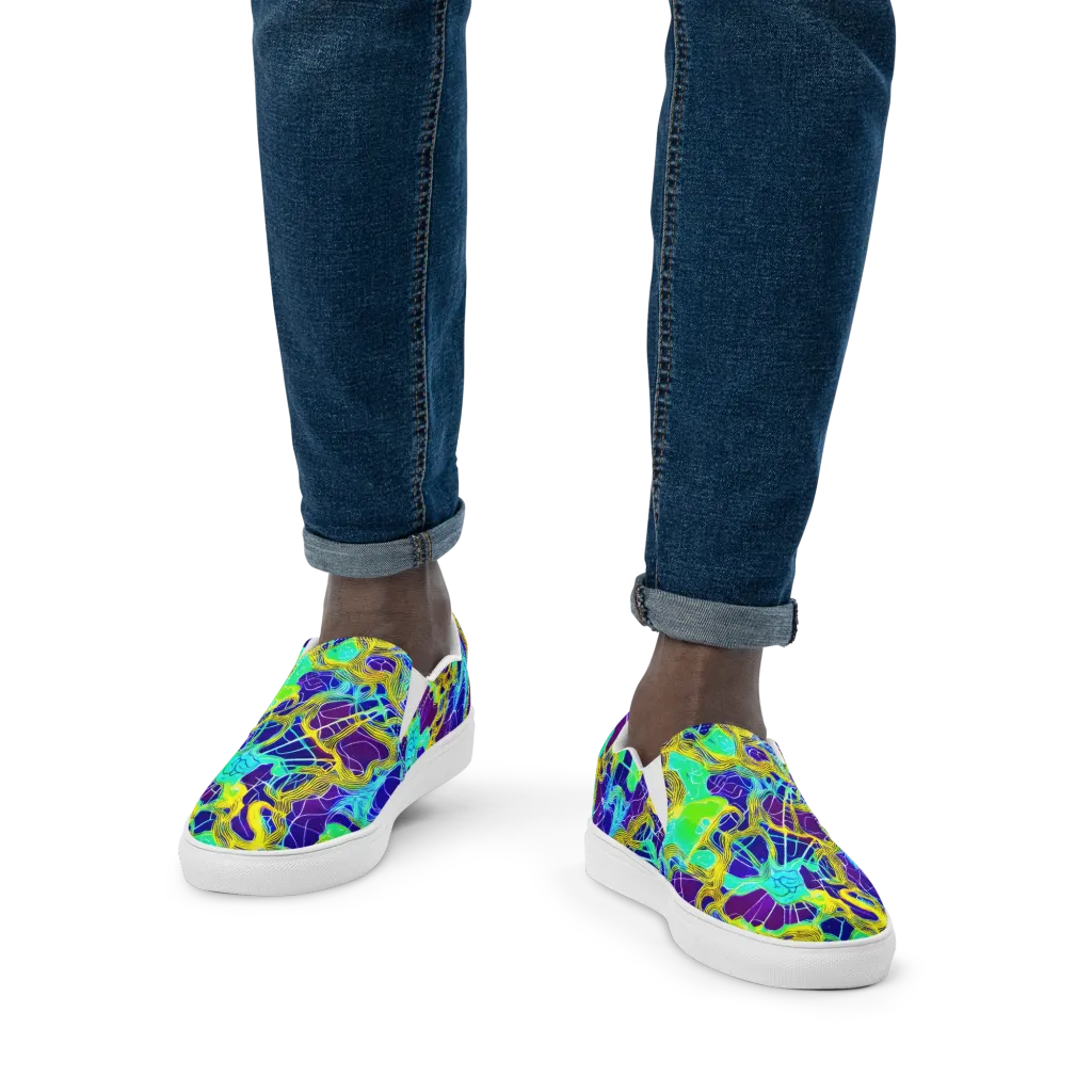 Caroline Gotch on Men's Slip-On Canvas Shoes — Front