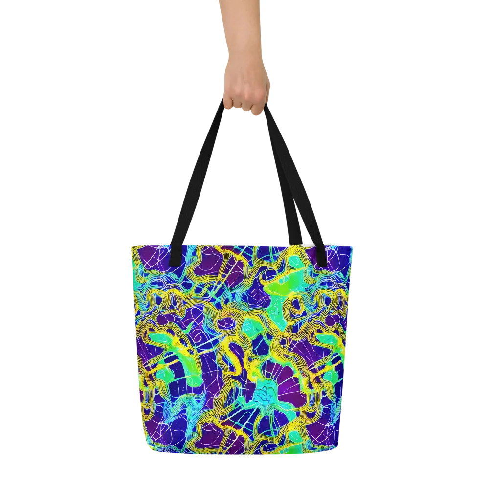 Caroline Gotch on Large Tote Bag W/ Pocket — Front