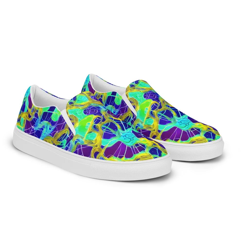 Caroline Gotch on Women's Slip-On Canvas Shoes — Right Front