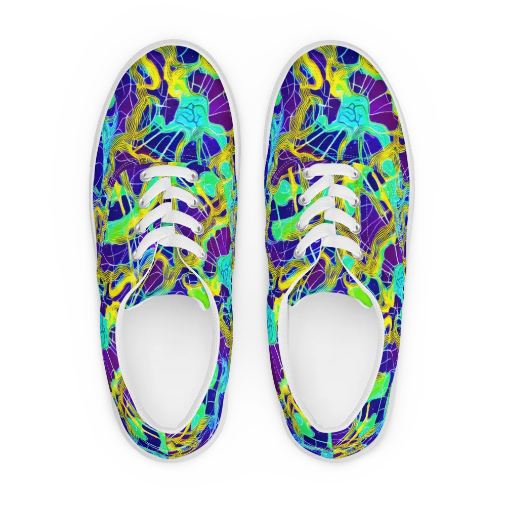 Caroline Gotch on Men's Lace-Up Canvas Shoes — Front
