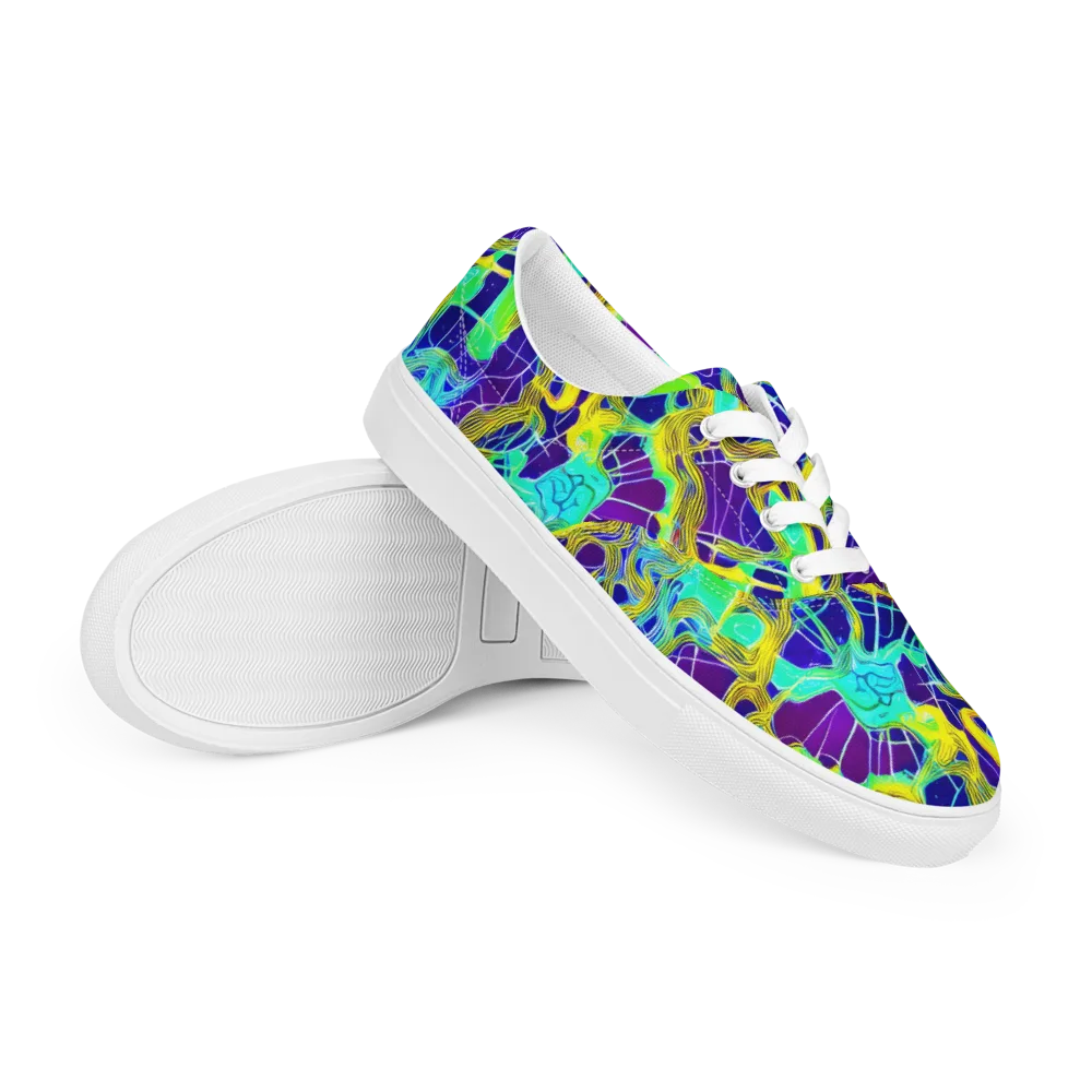 Caroline Gotch on Men's Lace-Up Canvas Shoes — Right Front