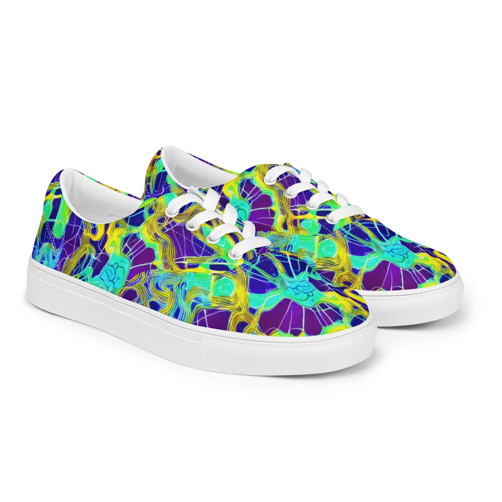 Caroline Gotch on Men's Lace-Up Canvas Shoes — Right Front