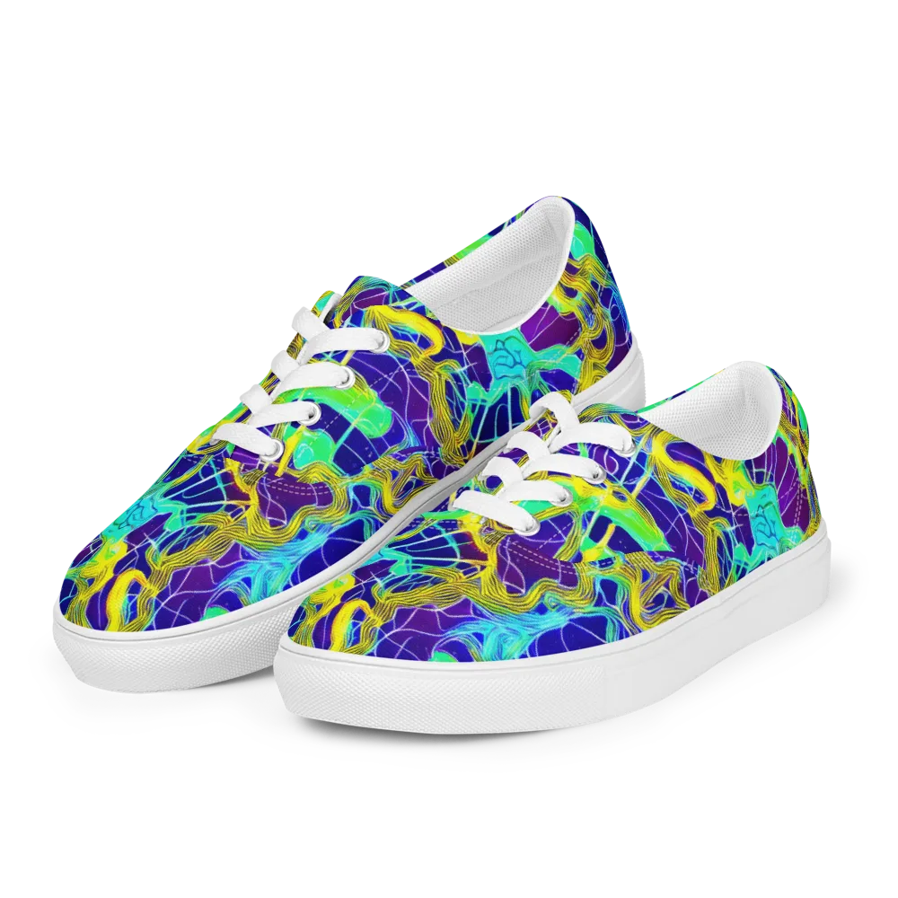 Caroline Gotch on Men's Lace-Up Canvas Shoes — Left Front