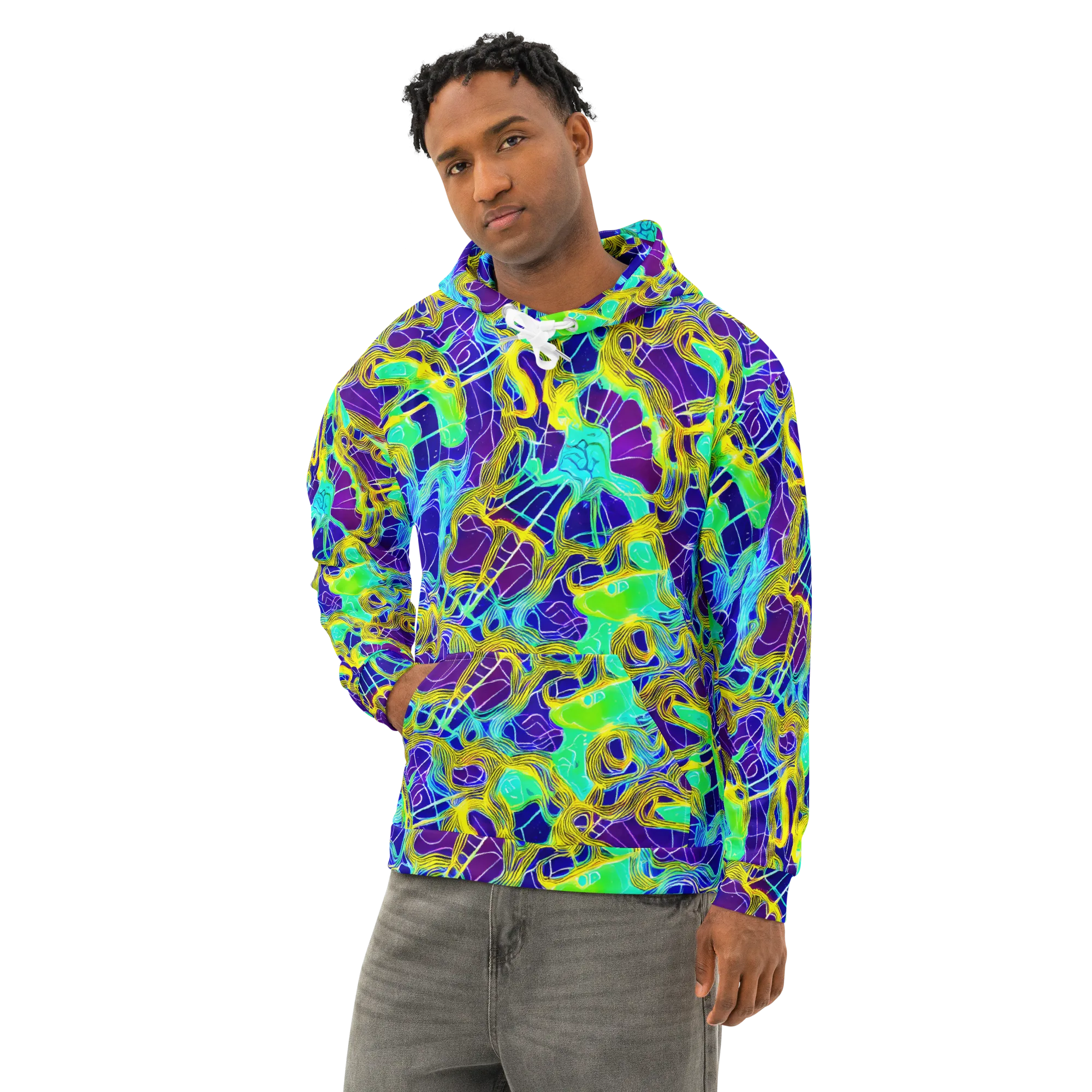 Caroline Gotch on Cotton Hoodie — Left Front