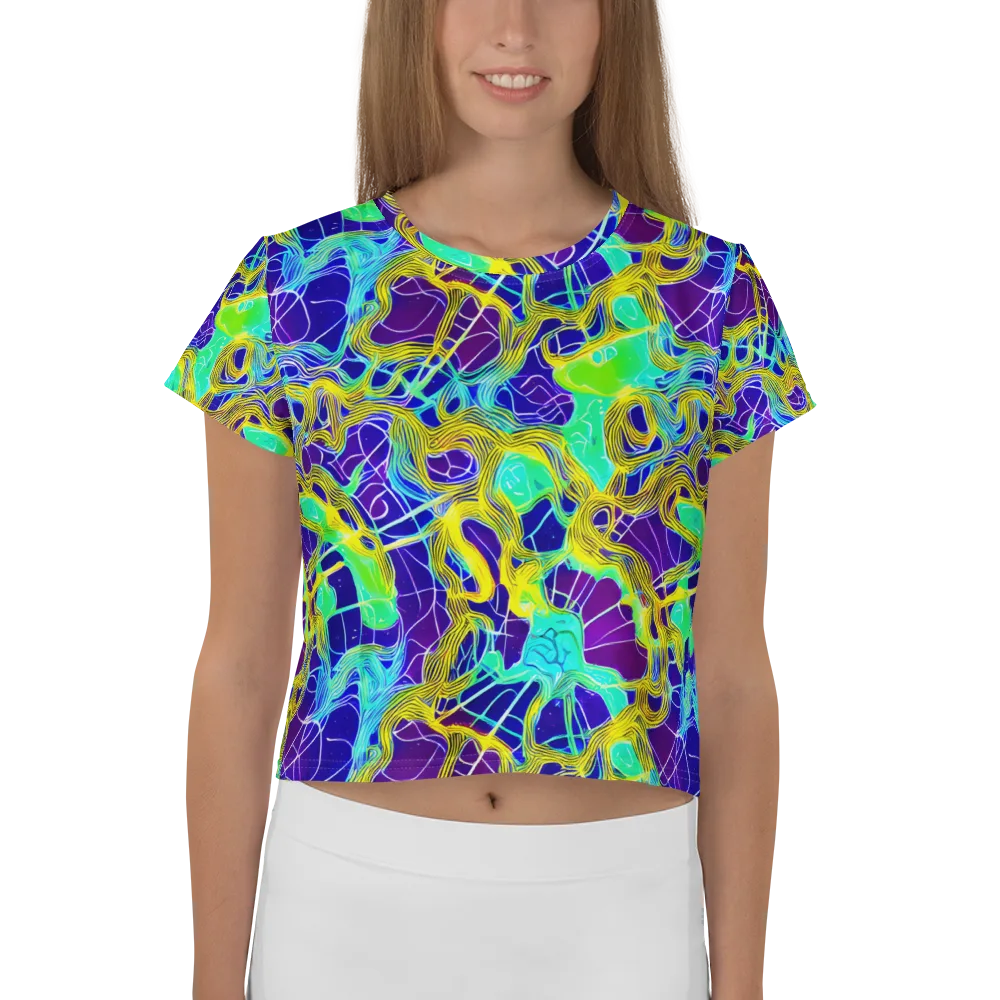 Caroline Gotch on Crop Tee — Front